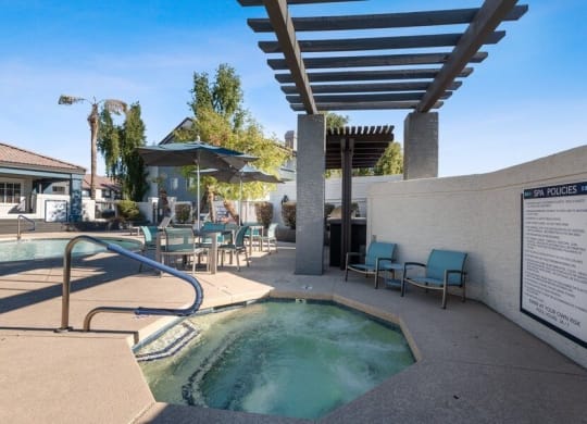 Hot tub spa at Array South Mountain, Phoenix, AZ, 85044