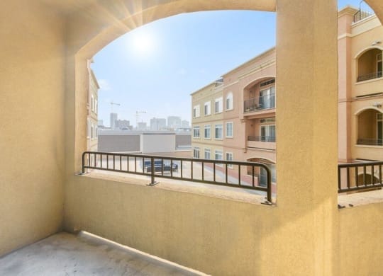Private balcony patio