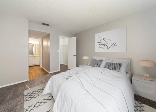 Model master bedroom