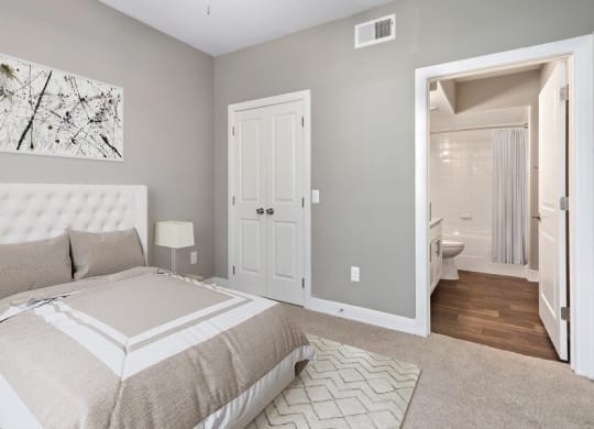 Model primary bedroom