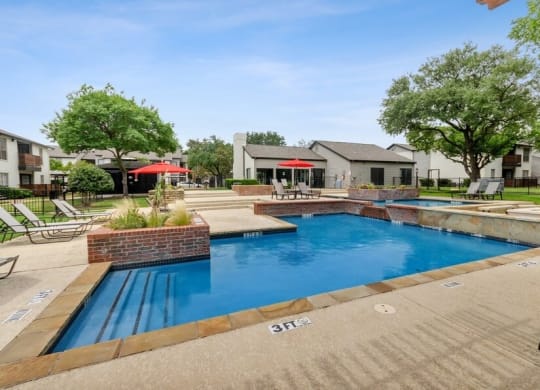 Resort style swimming pool