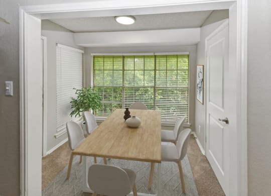 Model dining room at Autumnwood, Arlington, Texas