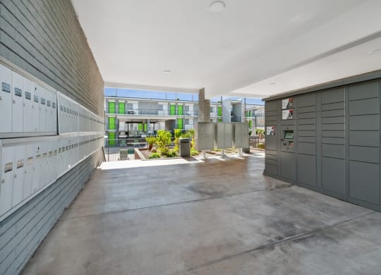 Secure parcel lockers