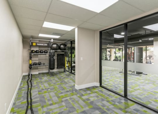 Fitness center entrance