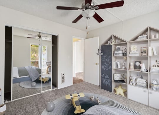 Model primary bedroom