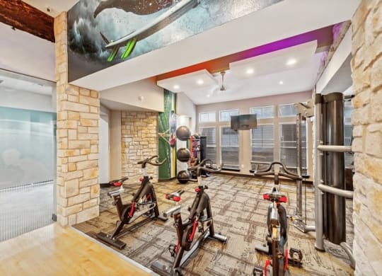 Fitness center cardio machines