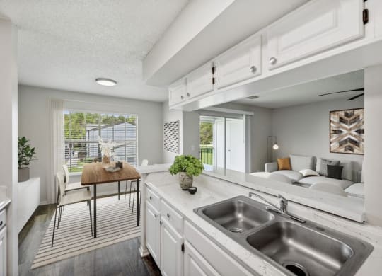 Model kitchen and dining room