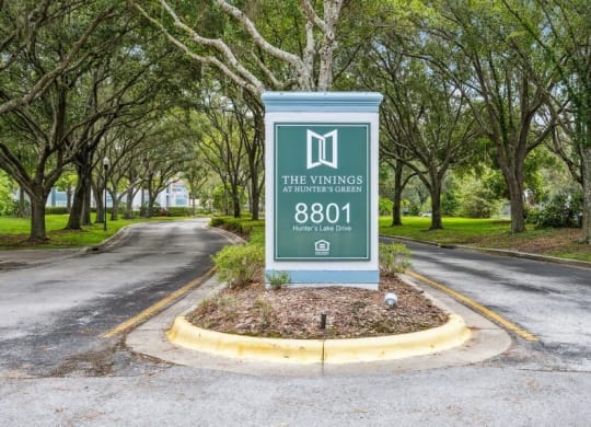 Property entrance sign