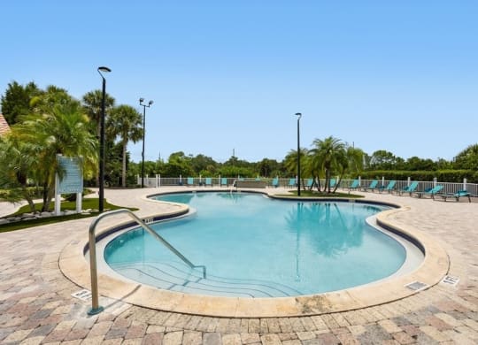 Resort style swimming pool