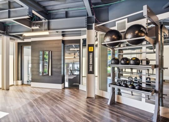Fitness center equipment