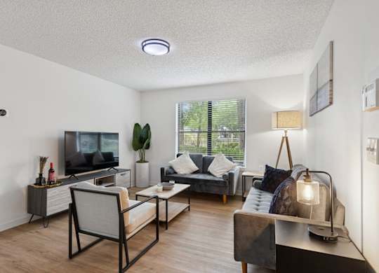 Model living room at Northlake Apartments in Jacksonville, FL