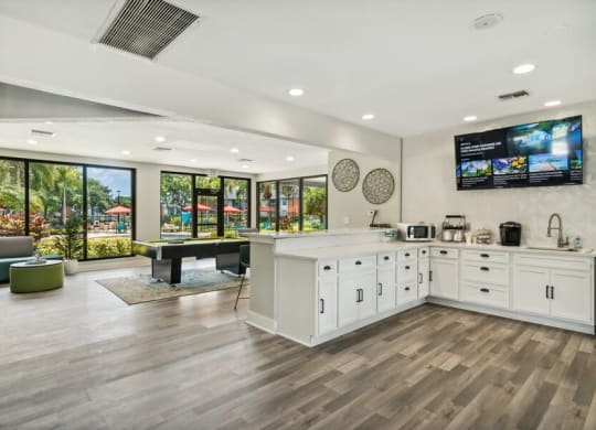 Clubhouse kitchenette