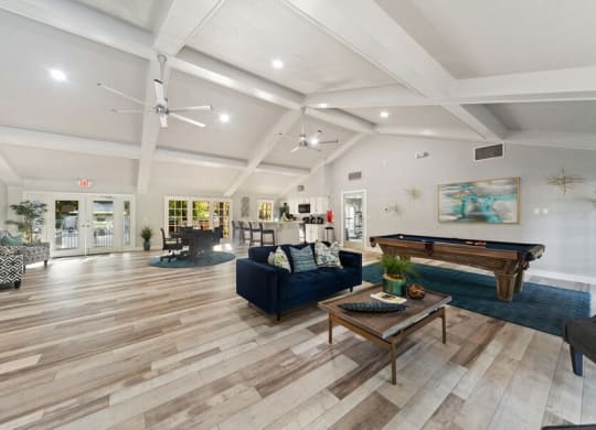 Clubhouse lounge area