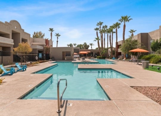 Resort style swimming pool