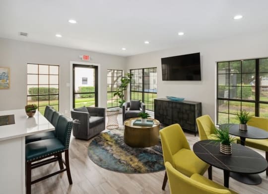 Clubhouse lounge area