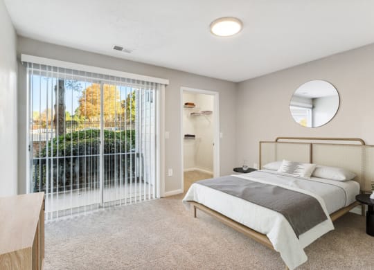 Model apartment bedroom
