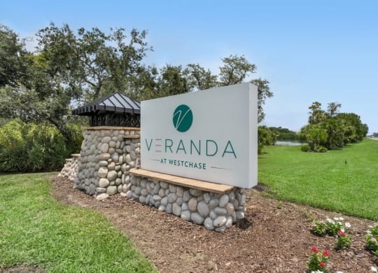 Property entrance sign