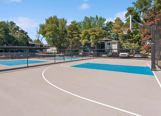 Community Sports Court at Overlook Apartments located in Salt Lake City, UT.