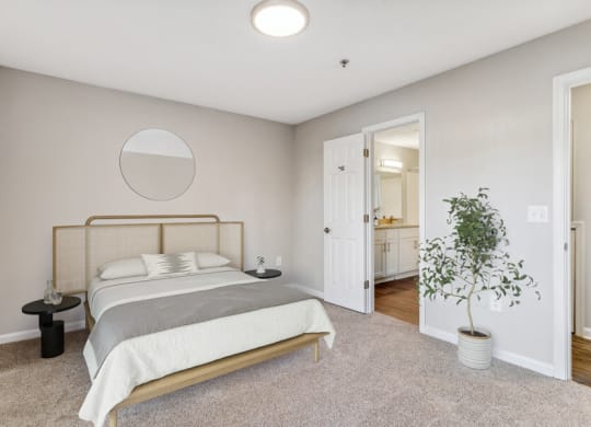 Model apartment bedroom