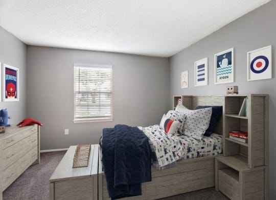 Model Bedroom with small window