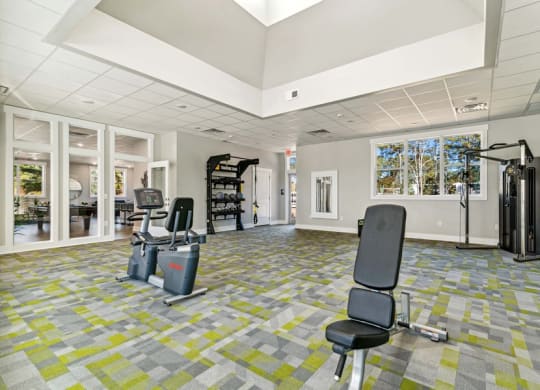 Resident gym with workout equipment