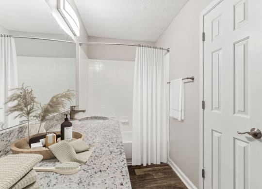 Model apartment bathroom