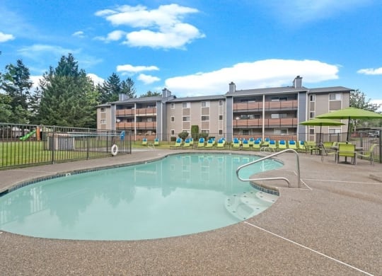 Resort style swimming pool
