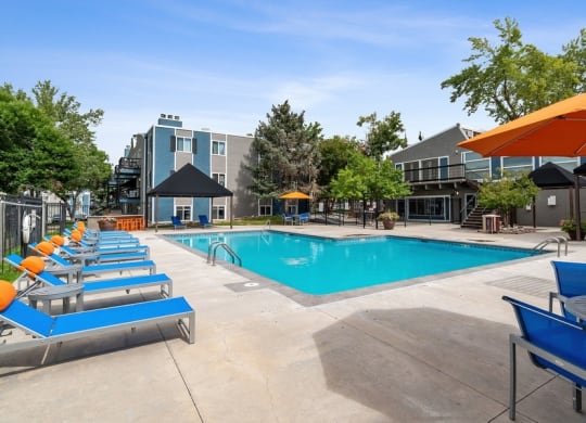 Resort style swimming pool