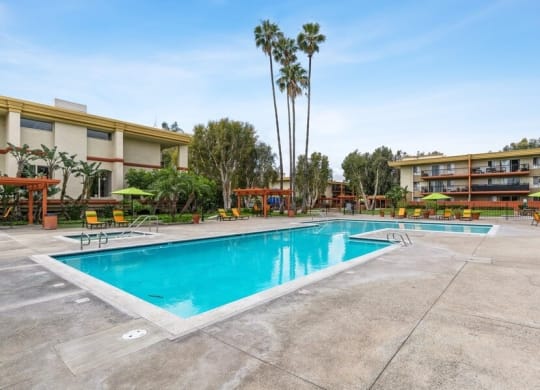 Resort style swimming pool
