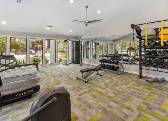 Fitness center with state-of-the-art machines