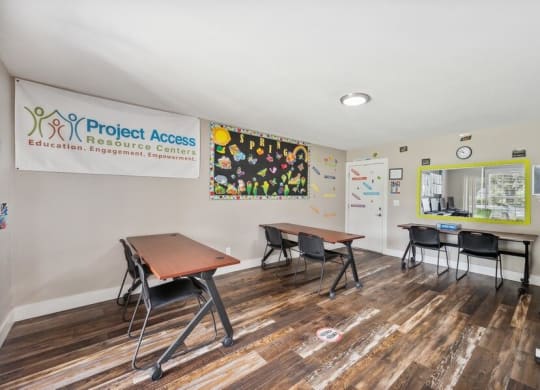 Clubhouse classroom area
