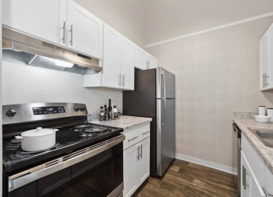 Model apartment kitchen at Verona Park, Arizona