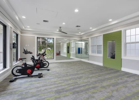 Fitness center with large open floorplan