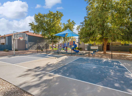 Community Sports Court at Peaks on 4th Apartments in Avondale, AZ.