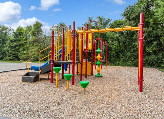 Community playground and equipment  at Stone Ends apartments in Stoughton, MA