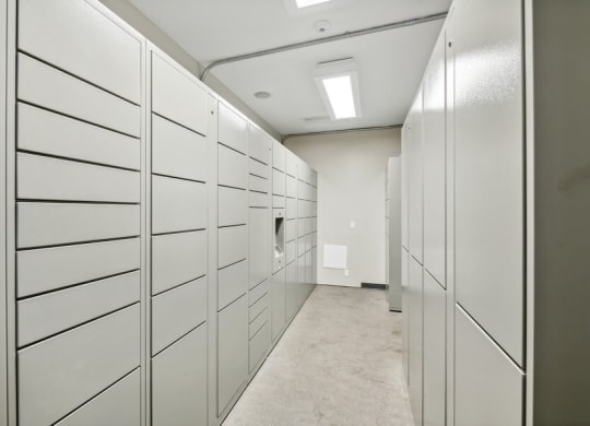 P.O. Box and storage area