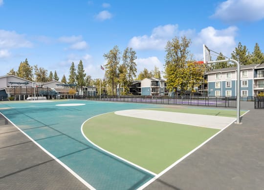 Community Sports Court at Fountains at Point West Apartments in Sacramento, CA.