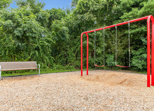 Community playgrounds  at Stone Ends apartments in Stoughton, MA