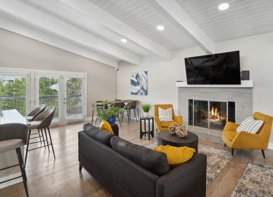 Clubhouse lounge area