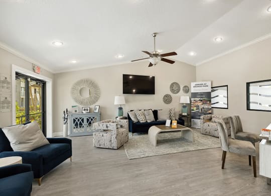 Leasing office interior