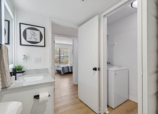 Model bathroom at Northlake Apartments in Jacksonville, FL