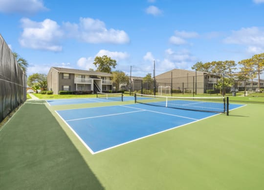 Community tennis courts