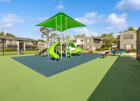 Playground with sun cover
