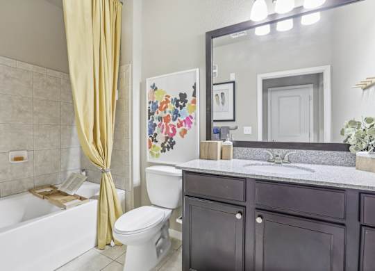 Model bathroom.