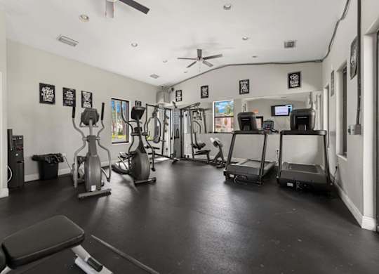 Fitness center at Oasis at Bayside Apartments in Largo, FL