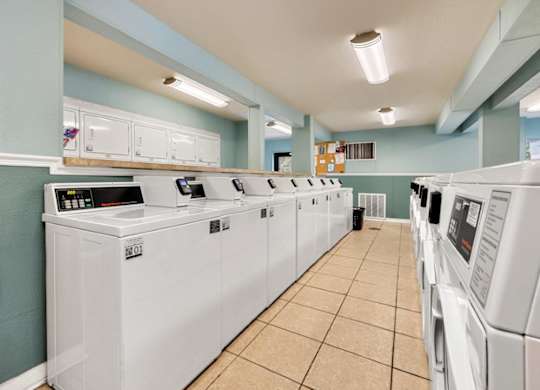 Laundry facility at Oasis at Bayside Apartments in Largo, FL