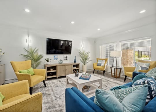 Clubhouse lounge area