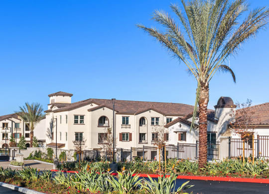 Exterior of apartment community