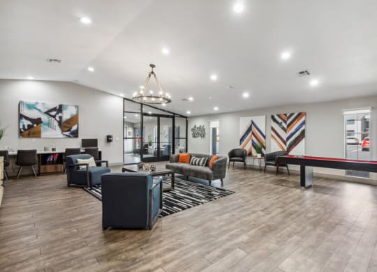 Clubhouse lounge area
