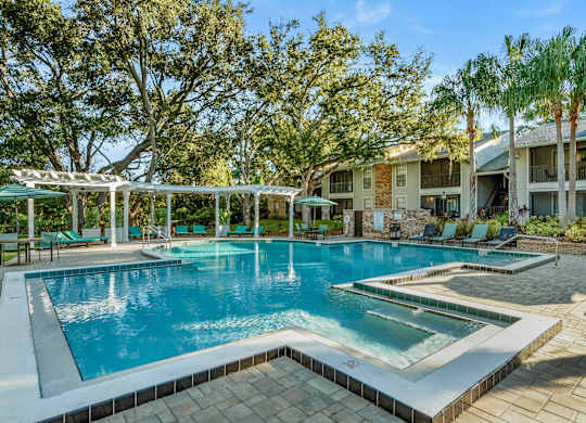 Swimming pool at Grand Pavilion Apartments in Tampa, FL